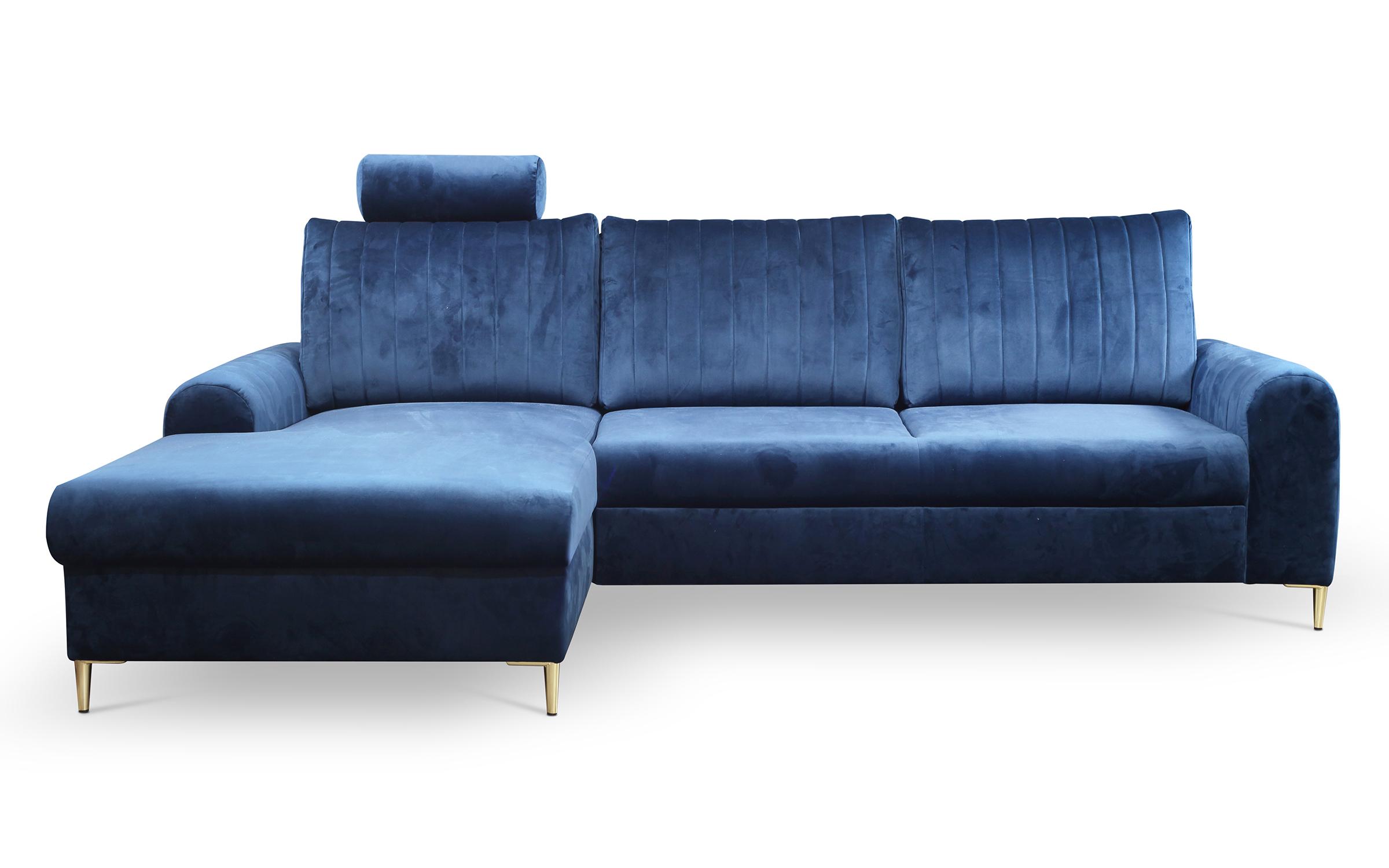 Γωνιακός καναπές Izza, μπλε  2